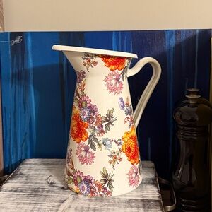 MacKenzie-Childs Medium Floral Pitcher, Like New!